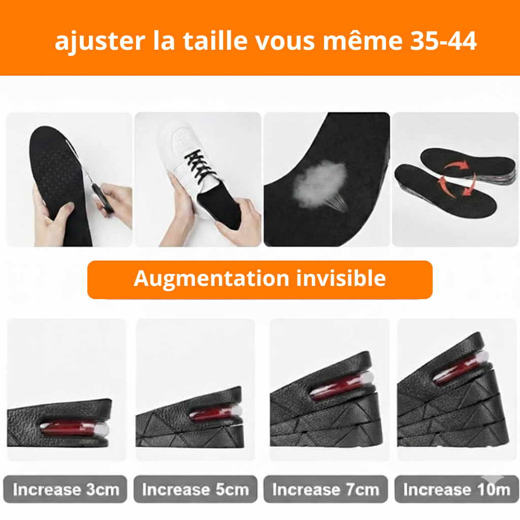 Semelles Rehaussantes Ajustables (jusqu’à +10 cm)